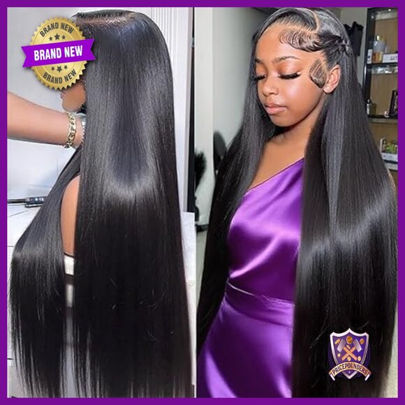 Straight Lace Front Wig Human Hair 18 Inch 180 Density Pre Plucked main image 6